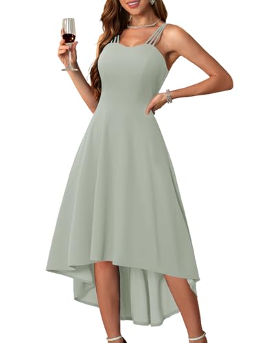 DRESSTELLS Damen Ärmellos Cocktailkleider Maxi Lang Ballkleid Chiffon...