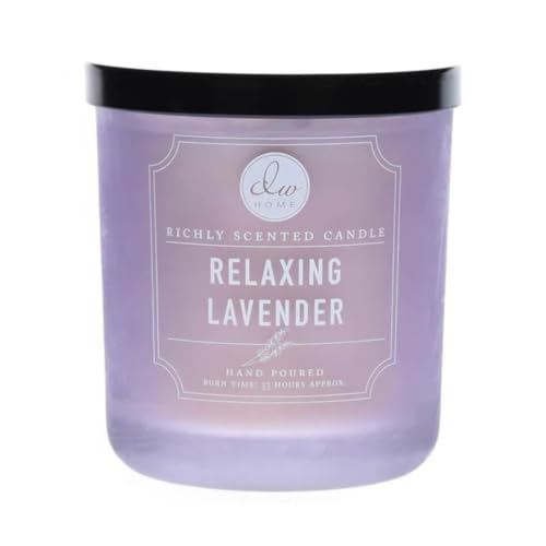 DW Home Relaxing Lavender Scented Candle for Home 9 oz 8.8 oz Candle Jar Up to 33H Burn Time Luxury Scented Candle for Relaxation Gifting Home Dcor