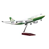 1 150 47 cm Flugzeug B747 Für Taiwan Eva Air Modell W Licht Und Radfahrwerk Harz Flugzeuge(A)