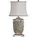 Stylecraft Home Collection L31612DS Bellevue - One Light Table Lamp, White/Brass Finish with Ivory Fabric Shade