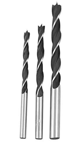 Kit 3Pcs Broca 3 Pontas P/Madeira C/3Unid.