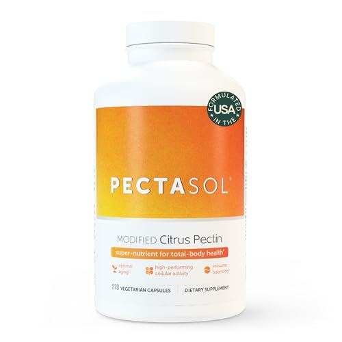 PectaSol Modified Citrus Pectin – 270 Capsules – Total-Body Health Supplement to Support the Heart, Immune System, Inflammation Response & Healthy Aging + Maintain Healthy Galectin-3 Levels