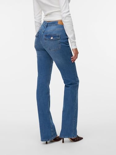 VERO MODA Female Ausgestellt VMFLASH Mid Rise Ausgestellt Jeans – Ansicht 6