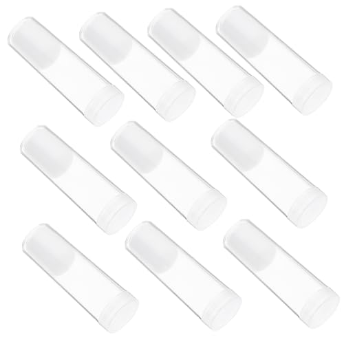 KALLORY 10Pcs Coin Holders with Lids Coin Storage Tubes for Collecting and Resistant Coin Protectors for All Collectible Coins