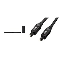 LG Electronics SN4.DEUSLLK 2.1 Kanal Soundbar 300 W Silber, Silber/schwarz & Amazon Basics Toslink Optisches Digital-Audiokabel, 3 m