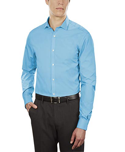 Image of Arrow 1851 Men's Dress Shirt Poplin (Available in Regular, Fitted, Slim, and Extreme Slim Fits)