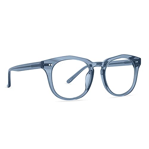Image of DIFF Weston Designer Square Blue Light Blocking Glasses for Men and Women