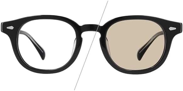 zoff ウェリントン型 調光レンズ サングラス ブラック 黒縁 Amazon | [ゾフ] ウェリントン型 調光 サングラス レンズの色が