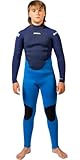  GUL 2026 Junior Response Natur 3/2mm Flatlock Back Zip Neopreno RE1322-BLBL - Blue