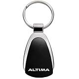 Nissan Altima Black Tear Drop Metal Key Ring