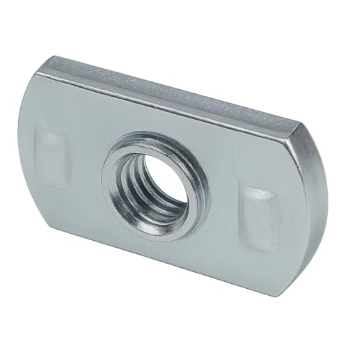 3786, 15 Series 1/4-20 Centered Slide in Economy T-Nut Steel (25 Pack)