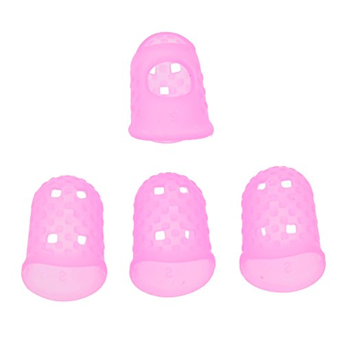 Kesheng 4pcs Dedal de Silicona para Costura a Mano