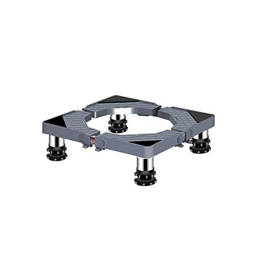 SAFAWOODES Base Ajustable para Lavadora, Altura de Soporte de 14 a 17 cm, Resistente, 4, 8 o 12 Patas, Pedestal para Secadora, Soporte para refrigerador, Multifuncional, Largo/Ancho de 40 a 65 cm