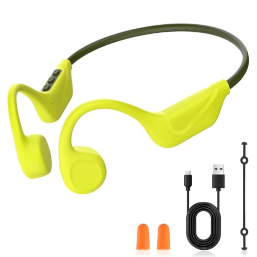 isightguard Casque Conduction Osseuse Bluetooth 6.0, Étanche IPX5 Écouteurs à Conduction Osseuse Oreille Ouverte, 10 Heures d'Autonomie, Casque Osseux sans Fil pour Sports Cyclisme Course à Pied