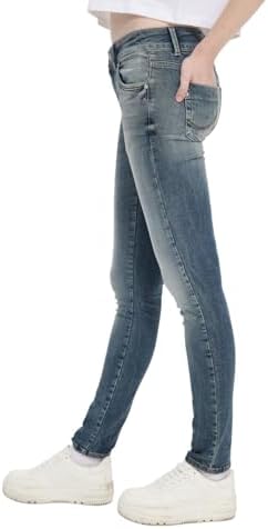 LTB Jeans Dames Molly M - Slim Fit met gemiddelde taille en ritssluiting in zwart van katoenmix - Maat W29L30, Black Coated Wash 2835, 29W / 30L