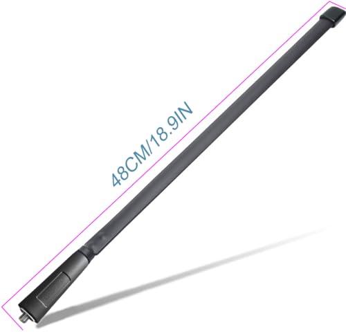 image for BAOFENG Antenna VHF/UHF 18.8-inch 144/430MHz High Gain Foldable Ham Ra