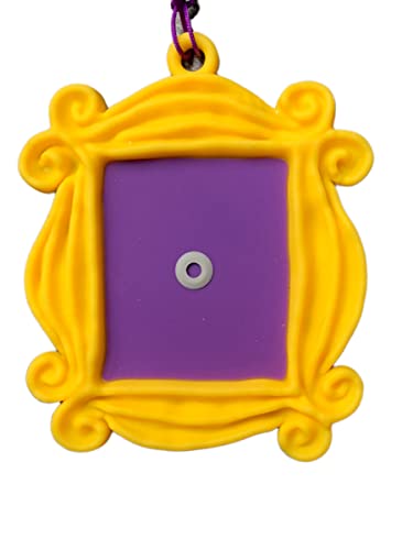 Friends Frame Christmas Ornament/Monica Peephole Frame/Yellow Friends Frame/TV Show Gift/Pop Culture Christmas Decor