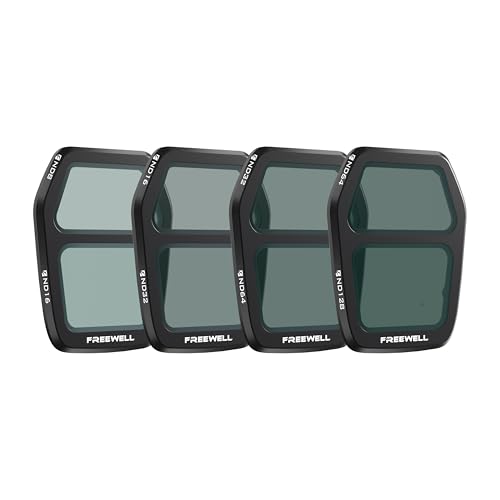 Freewell Filtre ND Split air 3S 4 Groupes avec nd8 / ND16, ND16 / nd32, nd32 / nd64, nd64 / nd128 pour Une Exposition équilibrée Lorsque la lumière Change