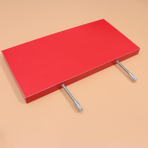 Étagère murale livres et magazines rack de rangement rouge compact - 8