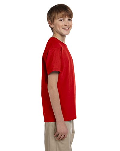 Fruit of the Loom Youth 5 oz. HD Cotton™ T-Shirt M TRUE RED3