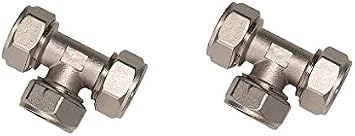 Maxline M8011 Equal Tee Fitting for 3/4-Inch Tubing 2 PACK