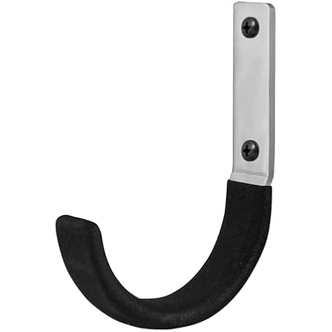 Nlmyt 6 Pcs Garage Storage Utility Hooks, Ladder Hangers, Upgraded Ladder Hooks, Tool Hangers for Garage Wall, Shed Hooks, Bicycle Hooks, Heavy Duty J Hooks for Hanging Ladder, Bike, Hose... Cover