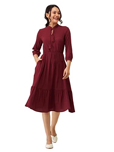 Image of AASK Women Fit and Flare Dress