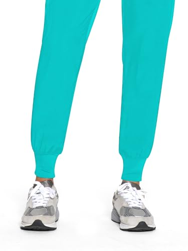 Image of COZYFIT Womens Scrub Pants - Soft Stretch Yoga Style with 5 Pockets, Slim Fit Jogger Scrubs Pants for Women