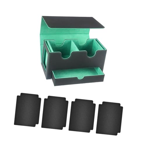 Boîte pour cartes sécurisée à intérieur vert anti-poussière pour préserver vos séries