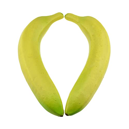 Hahiyo Hahiyo Artificial Yellow Bananas Fruits Realistic Texture Vibrant Colors Authentic Detailed Lifelike Fruits 6 Pcs Dining Room Office Weddings Table Party Photoshoot Theater Show, Bananas-6Pcs #TOP16