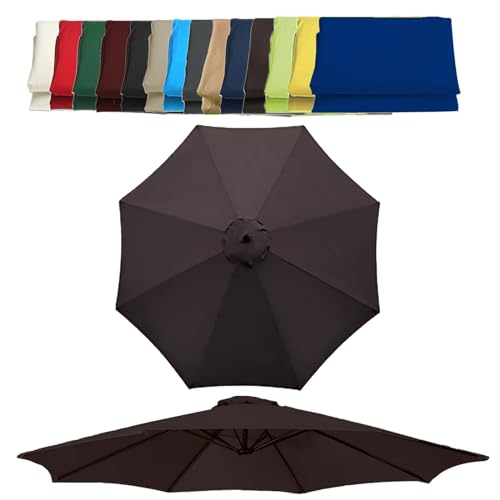 Toile de rechange pour parasol 200 à 300 cm et 6 ou 8 baleines