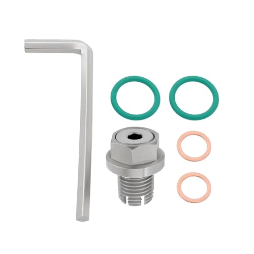 Image of Briny River 1Pc Oil Drain Plug Stainless Steel Self Adhesive Oil Pan Thread Repair Kits Suitable For Most Motorcycles Cars Or Ship (M14.1-1.5mm)