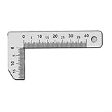 Fasenmessschieber aus Edelstahl für genaue Winkelmessung, geeignet für Heimwerker und professionellen Einsatz (90° mittel)