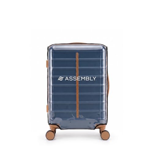 Image of Assembly Odyssey 28 Inch (75cm) Large Check-in Trolley Bag Hard Shell Polycarbonate Suitcase Lightweight with TSA Lock 8 Spinner Wheels Blue