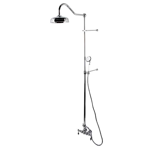 Kingston Brass CCK6171 Vintage Shower Combination, Polished Chrome, 20.75 x 9.38 x 39.44
