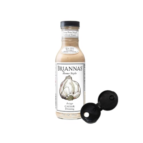 BRIANNAS - Home Style Asiago Caesar Dressing – Fine Salad Dressing made with Premium Ingredients -...