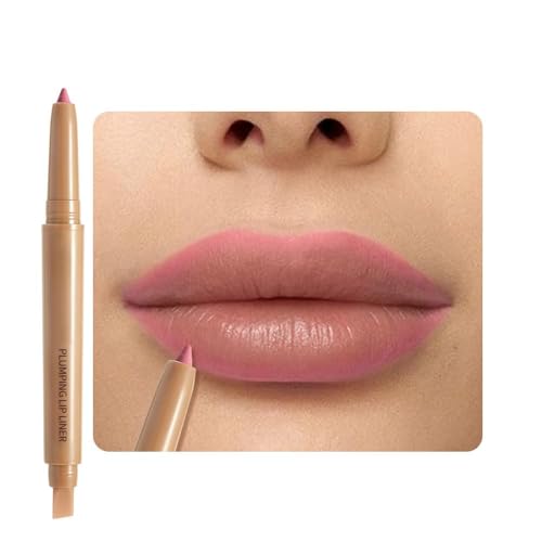 Image of Matte Lip Liner - Dual-Ended Retractable Pencil with Silicone Smudger, Waterproof Long Wear Crayon for Flawless Contour & Plump Lips, Vegan Cruelty-Free Beauty for Everyday Elegance (03#, 1PCS)