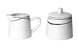 milchkännchen zuckerdose weiß Die gesamte Serie ist dauerhaft spülmaschinenfest als auch mikrowellengeeignet und dadurch äußerst pflegeleicht