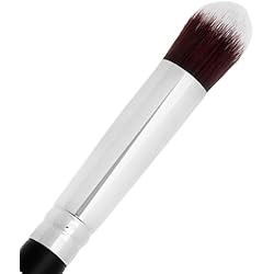 Small Concealer Brush Under Eye – Mini Tapered Kabuki Makeup Brush for Blending, Setting, Contour Eyeshadow, Powder, Cream Make Up, Vegan Synthetic