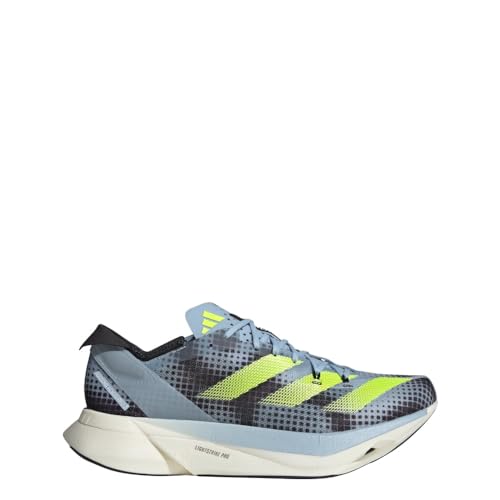 adidas Zapatillas Adizero Adios Pro 3 Unisex - Correr, Deportivas y Zapatillas, Wonder Blue Core Black Lucid Lemon, 46 EU