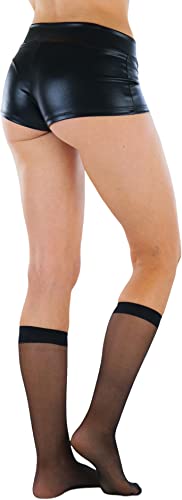 Image of ToBeInStyle Women's Pack Of 6 Pairs Sheer Knee-Hi Nylon Solid Socks