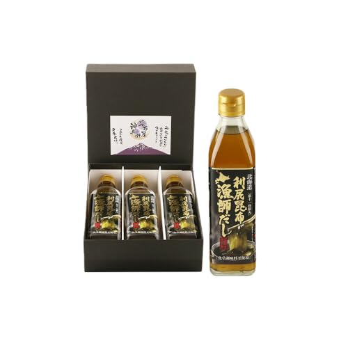 ◆利尻島から贈り物◆ 利尻昆布 漁師だし3本ギフト[昆布屋神兵衛]