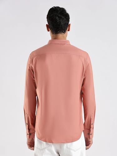 Image of Solid Regular fit Cotton Shirt