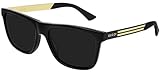 Gucci GG0687S Black/Dark Grey 57/17/145 Herren Sonnenbrillen