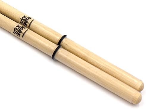 Empuñaduras de baqueta, envoltura antideslizante para baqueta, anillos ajustables personalizados (transparente)