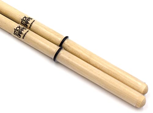 Stick Grips Drumstick Grips, Anti Slip Drumstick Wrap for Drumming, Adjustable Stick Rings Personalized Fit (Clear)