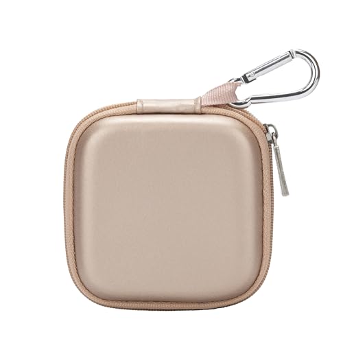 Ginsco Mini-Portable Hard Shell Square Earbuds Case for...