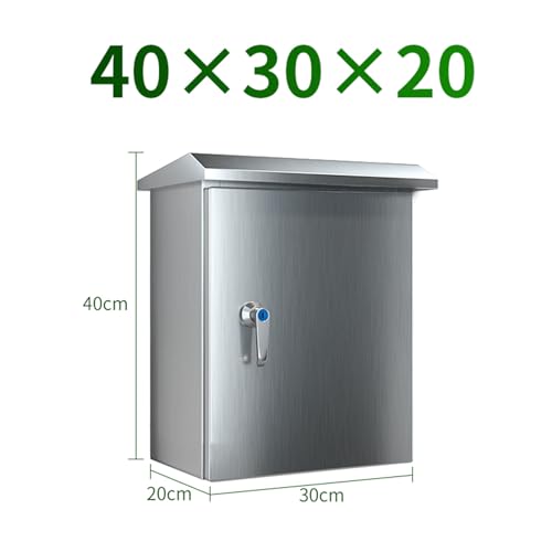Verteilerkasten, Metall-Verteilerdose, Abzweigdose, für den Außenbereich, Edelstahl, wetterfest, Projektbox, Schaltkasten, Verteilerkasten, Kabelabzweigkasten, mit verzinktem Stahl