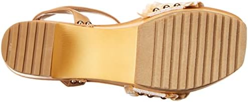 Madden Girl Women's Camila Heeled Sandal, Natuaral Gingham, 8.5 | Image 3