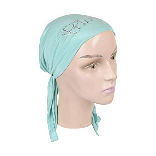 Princess Applique on Child's Pretied Head Scarf Cancer Cap3